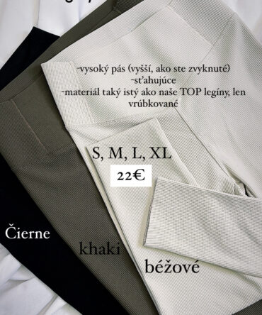 Vrúbkované legíny TOP