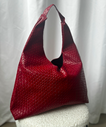 Veľká burgundy kabelka